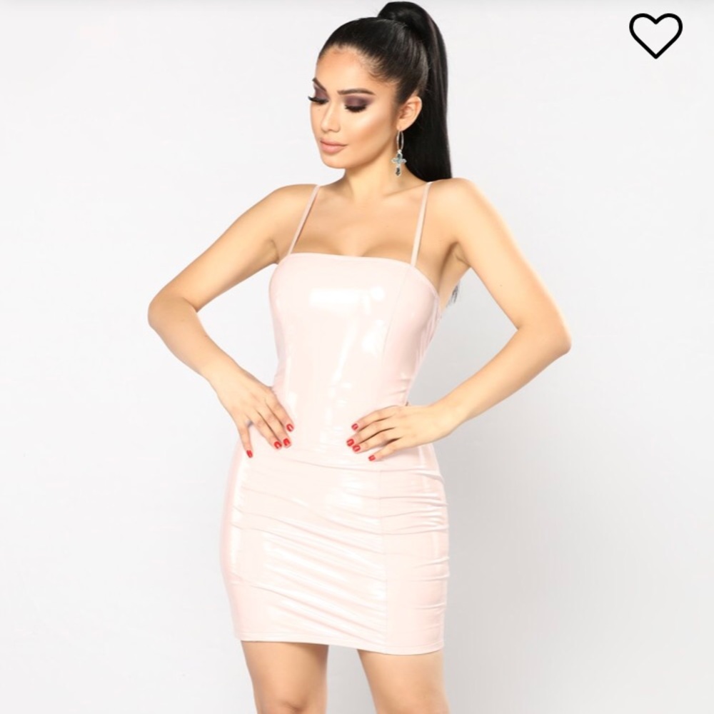 Latex mini dress